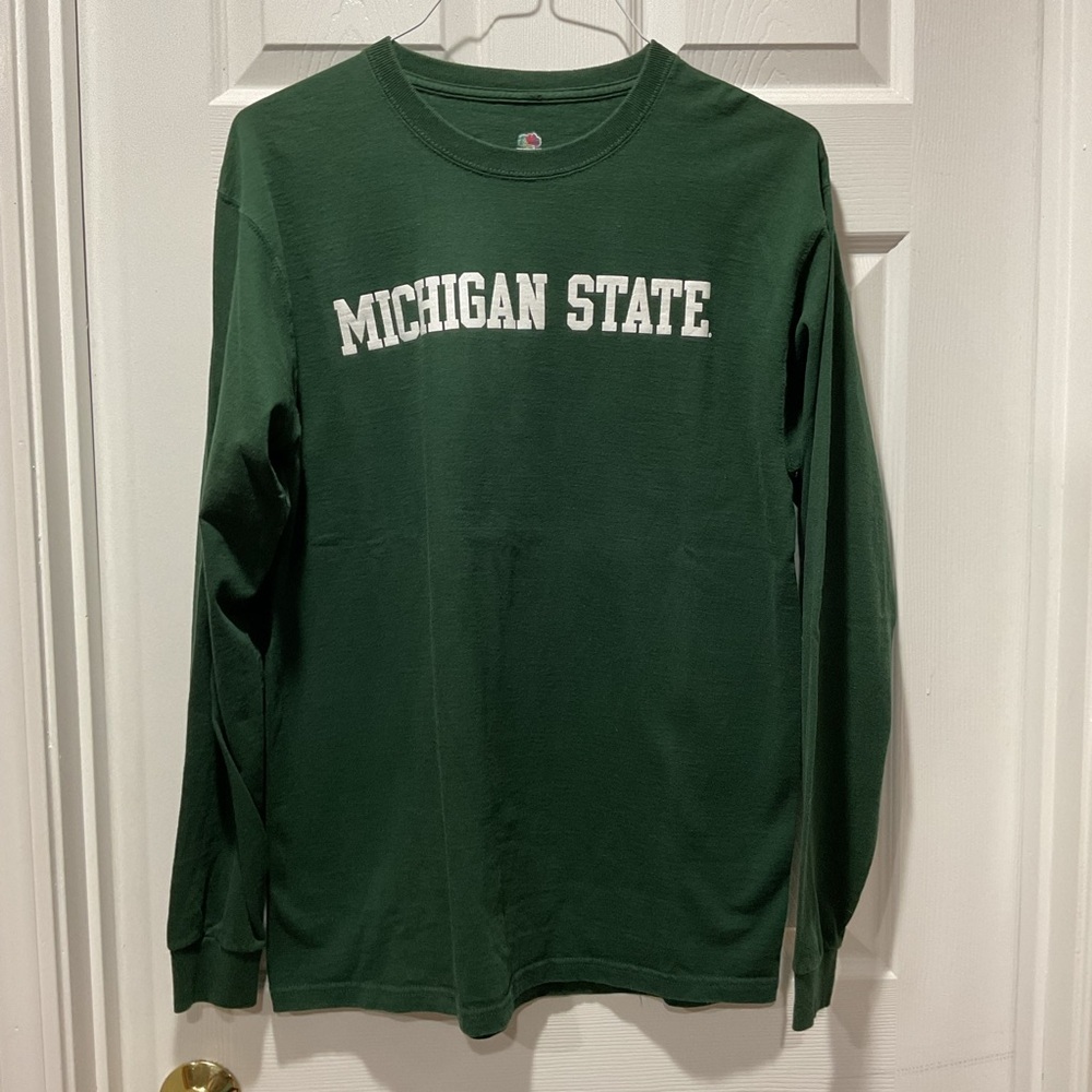 Dark Green Michigan State University Long Sleeve Tshirt